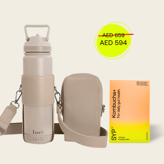 KOMBUCHA+ LOCH BOTTLE 650ML + STRAP + POUCH